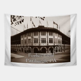 Forbes Field - Historic Pittsburgh Ballpark Vintage Photo Tapestry