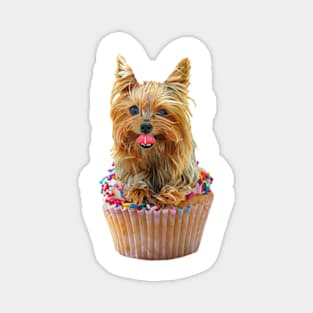 Yorkshire Terrier Cupcake Dog Magnet