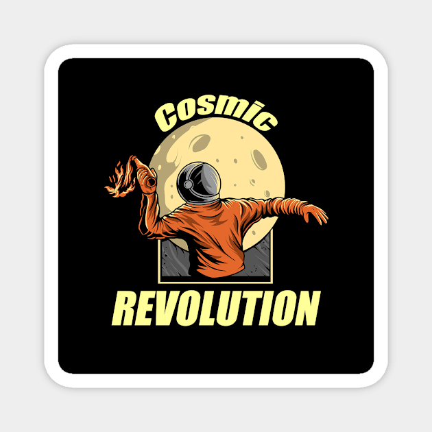 Cosmic Revolution Magnet by Spacecoincoin