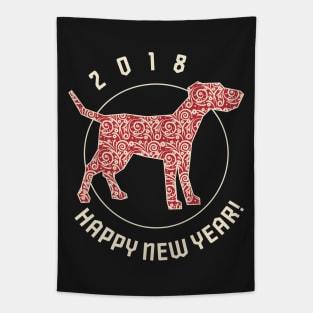 2018 Happy New Year Tapestry