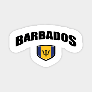 Barbados National Flag Shield Magnet