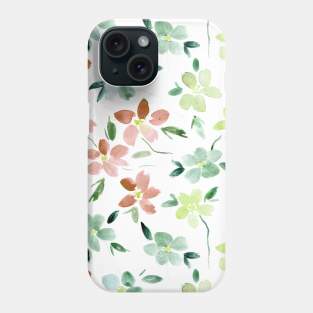 Bloom in Sardinia - watercolor flowers Phone Case