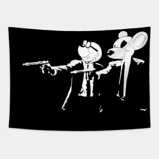 Danger Mouse And Penfold Pulp Fiction Tapestry