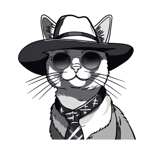 Noir Whisker Sleuth T-Shirt