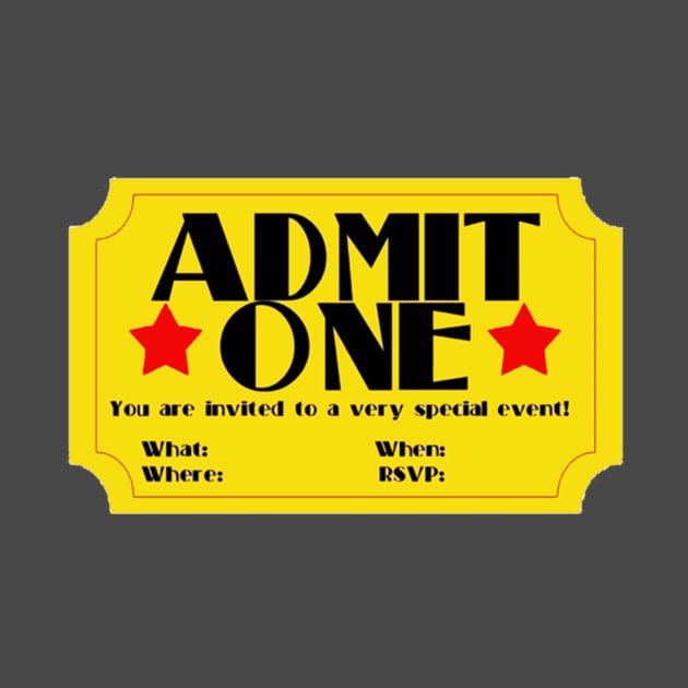 Admit One Movie pass by APOCALYPTIK