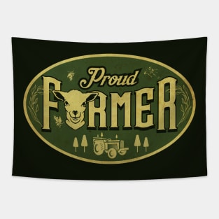 Proud Farmer Tapestry