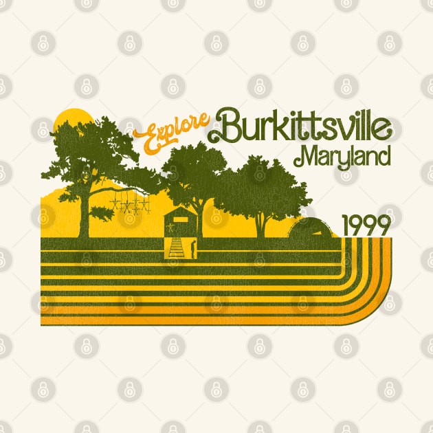 Explore Burkittsville / Blair Witch Retro Stripe by darklordpug