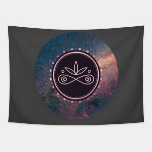 Galaxy Nebula Hearts Lotus & Infinity-Beautiful Universe Tapestry