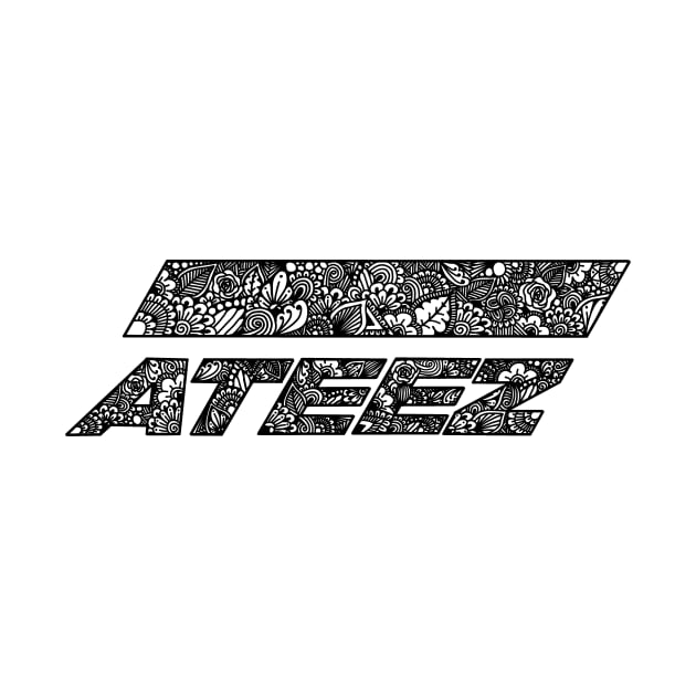 Zentangle ATEEZ Logo by TheHermitCrab