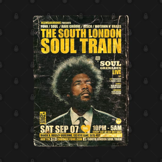 POSTER TOUR - SOUL TRAIN THE SOUTH LONDON 80 by Promags99