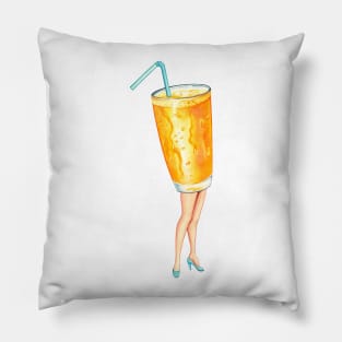 Orange Juice Pin-up Pillow