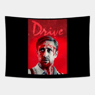 Drive Blood Poster Artwork - Ryan Gosling Tapestry