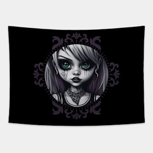 Gothic Portrait Girl! Tapestry