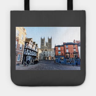 Lincoln Cathedral And Magna Carta From Castle Square Tote