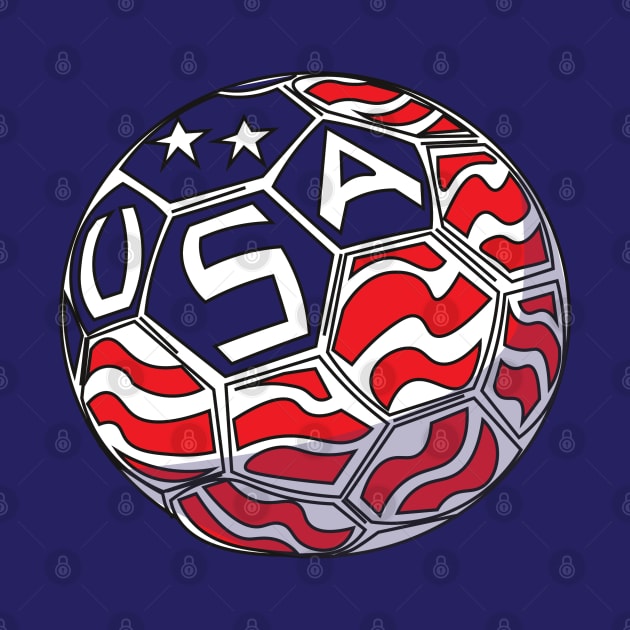 USA Soccer Ball by MAS Design Co