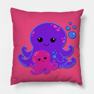 Mom and baby Octopus Pillow