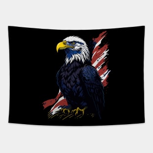 Patriotic Eagle 4th of July USA American Flag Tapestry