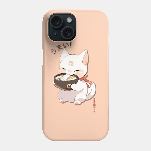 Kawaii bob tail cat 2 Phone Case by Beni-Shoga-Ink