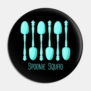 Spoonie Squad (Teal) Pin