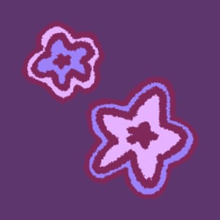 purple stars T-Shirt