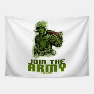 Join the Army 8bit PixelArt Tapestry