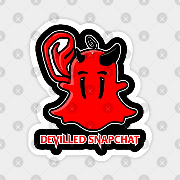 deviled snapchat Magnet by thecave85