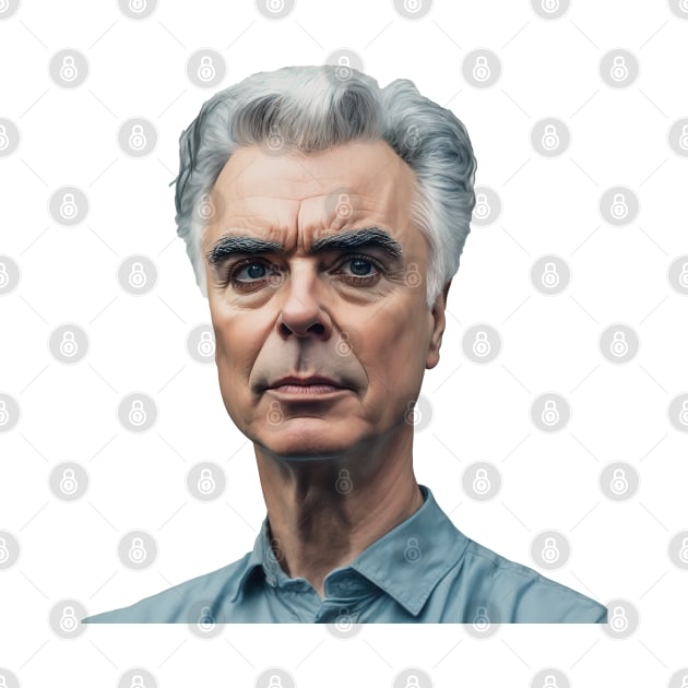 Portrait David Byrne by nikkimilles_