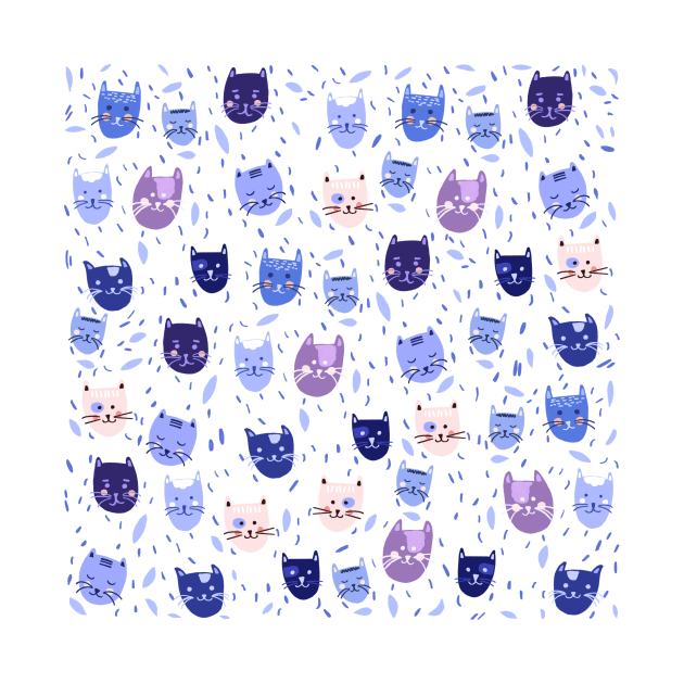 Blue cats by Valeria Frustaci 