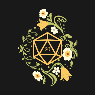 Plant and Succulent Polyhedral D20 Dice TRPG Tabletop RPG Gaming Addict T-Shirt