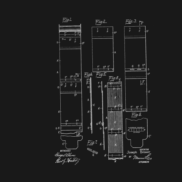 photographic roll film Vintage Patent Hand Drawing by TheYoungDesigns