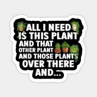 Plant Lover Gift Gardening Accessories Magnet