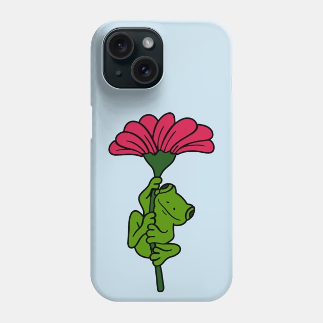 Flower Frog Phone Case by KarmicKal