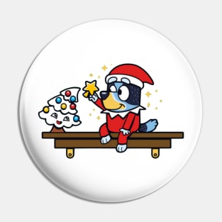 cristmas bluey Pin