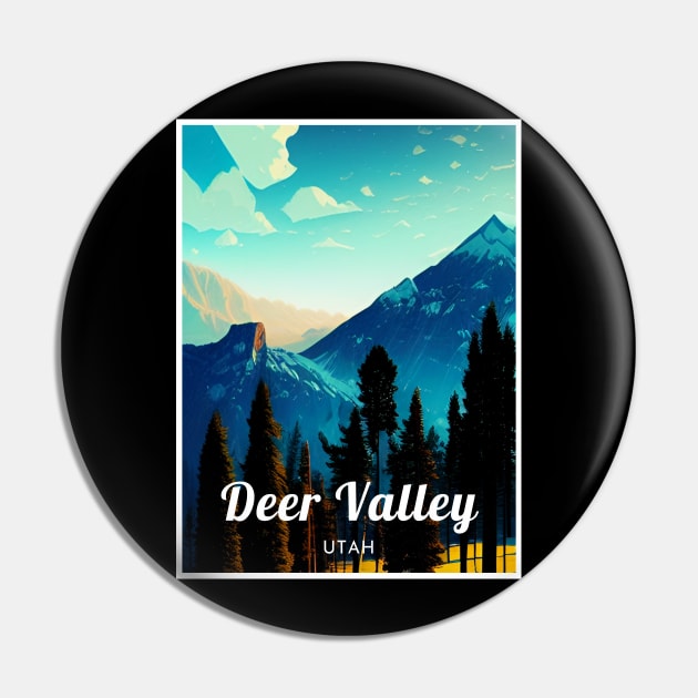 Deer Valley Utah United States ski Pin by UbunTo