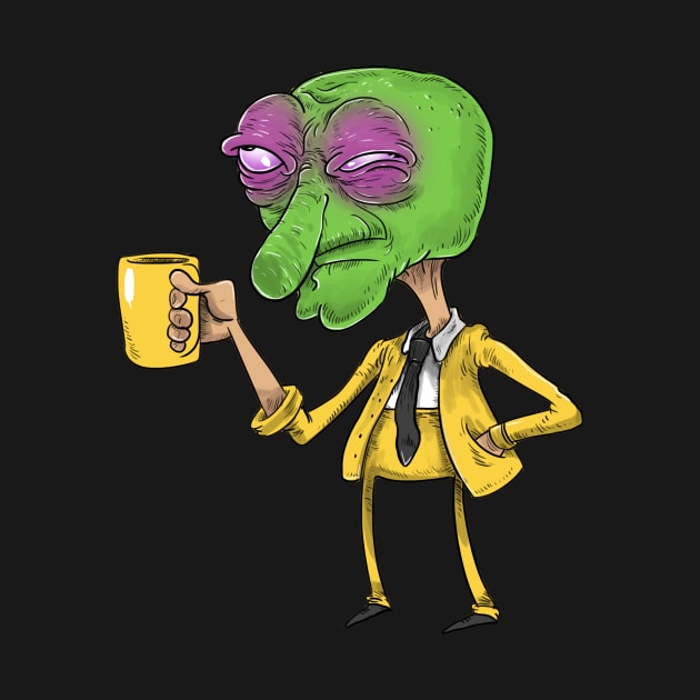 the mask before coffee by idrawcartoons