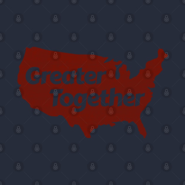 Greater Together (Red, Distressed) by NeuLivery