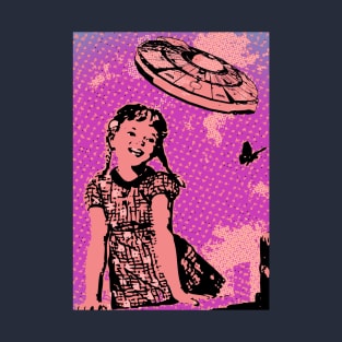 Pink Vintage UFO T-Shirt