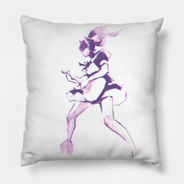 BANDMAID GUITARIST Pillow by joearc