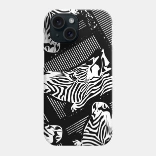 Zebra - Zebras - Zebra stripes - Black and white - Zebra Pattern Phone Case