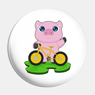 Pig Bicycle Pin