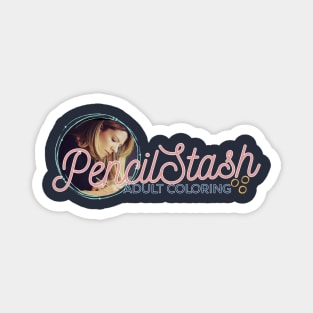 PencilStash Adult Coloring - Full Logo Magnet