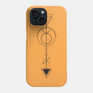 Taurus Arrow - Geometric Astrology Phone Case
