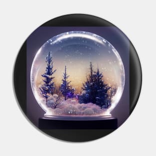 Forest Dreamscape Snowglobe Pin