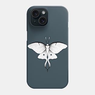 Lunar moth Phone Case