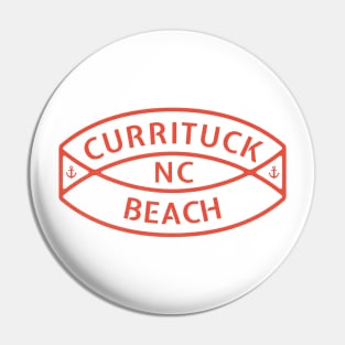 Currituck Beach, NC Summertime Vacationing Anchor Ring Pin