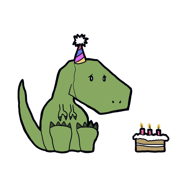 Lonely Birthday Dinosaur - Please Help by HBogart