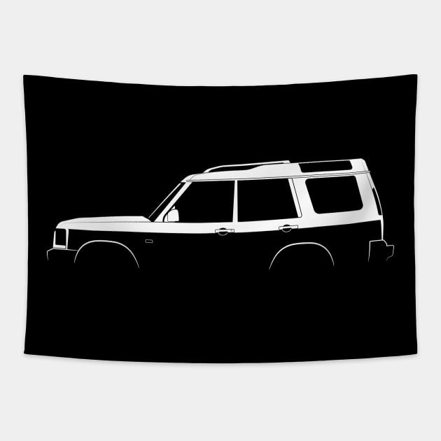 Land Rover Discovery (1998) Silhouette Tapestry by Car-Silhouettes