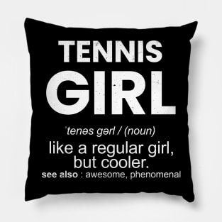 tennis girl Pillow