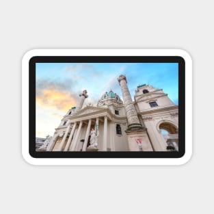 Saint Charles Church or Wiener Karlskirche in Vienna, Austria Magnet