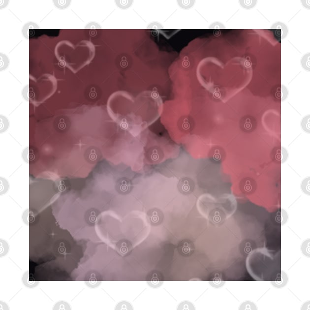 Black Pink Heart Wallpaper by GoodyL